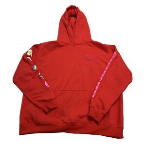 Friends With You Yin Yang Hoodie in Red